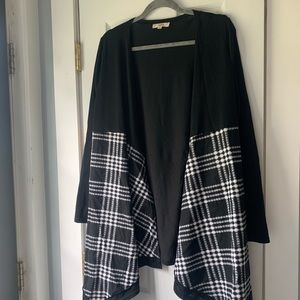Black Flannel Cardigan
